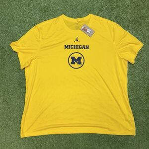 Michigan Wolverines Jordan Brand On-Court Basketball Shirt Size 4XL NWT